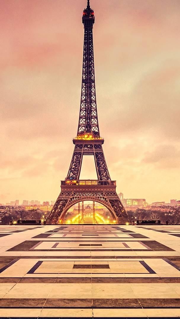 wallpaper et fond d'écran Paris Trocadero pays paysage ville city Tour Eiffel beau voyage travel tourist tourisme photo photographie photography