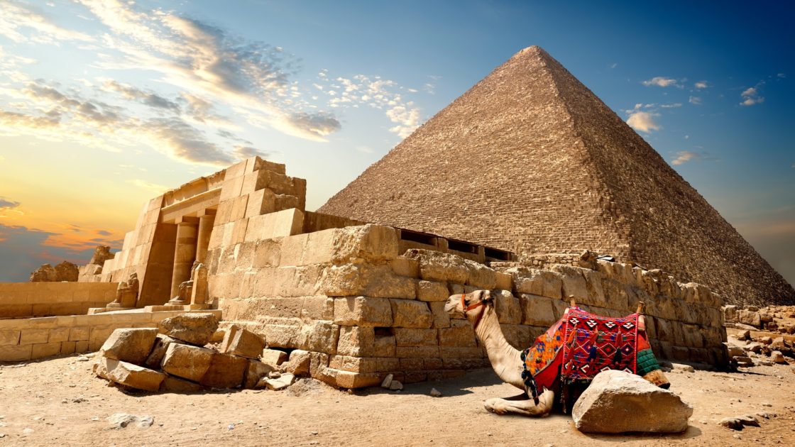 wallpaper et fond d'écran pyramide Sphinx de Gizeh Giza nature paysage monument Egypte Egypt pays voyage travel tourist tourisme photo photographie