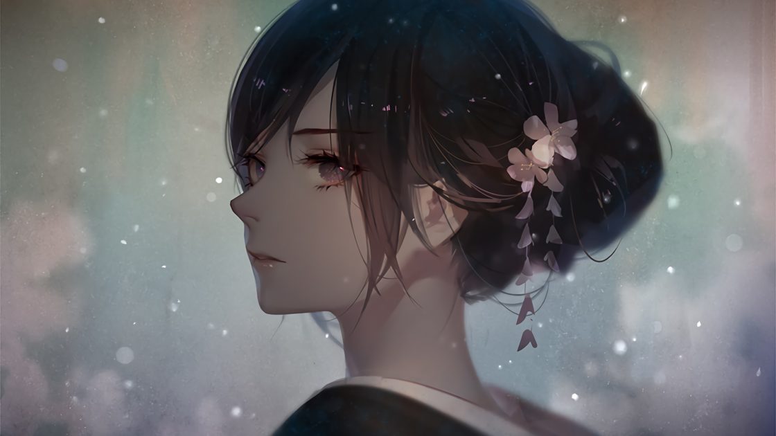 wallpaper et fond d'écran fille girl animé anime fantasy portrait image photo photographie