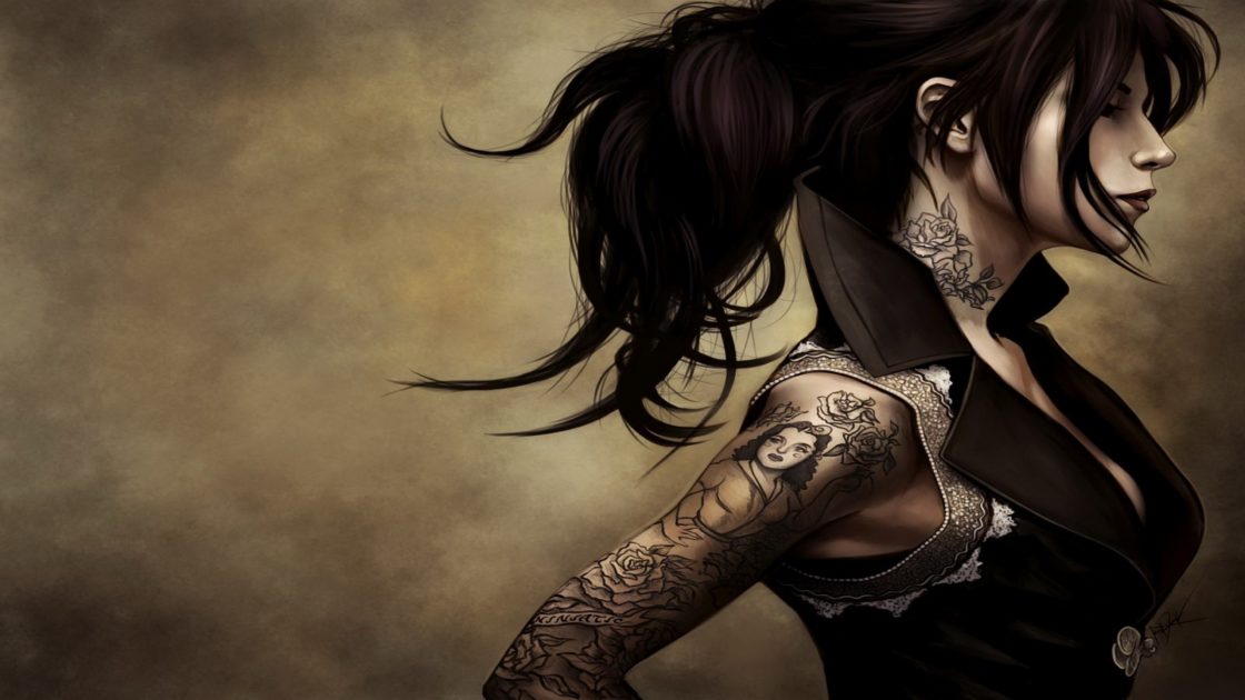 wallpaper et fond d'écran femme graphique woman girl graphic fantaisie fantasy fantastique image picture photo photographie digital numérique