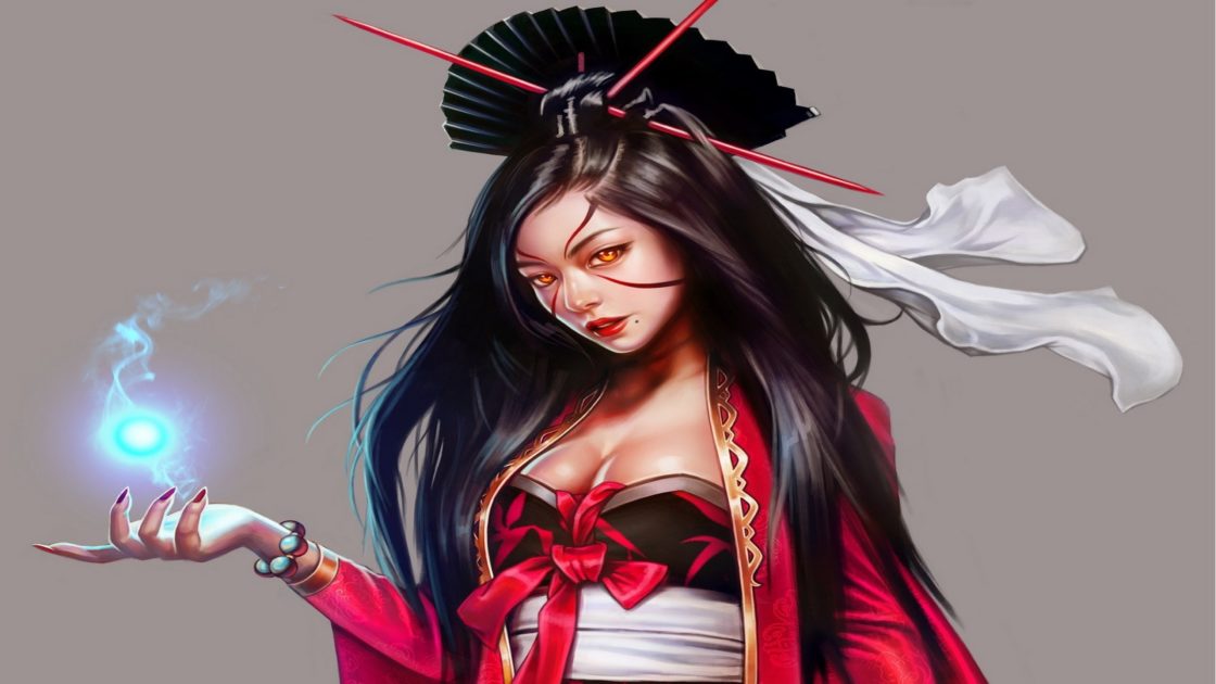 wallpaper et fond d'écran animé geisha Japon Japonaise kimono Asie femme woman photo photographie picture