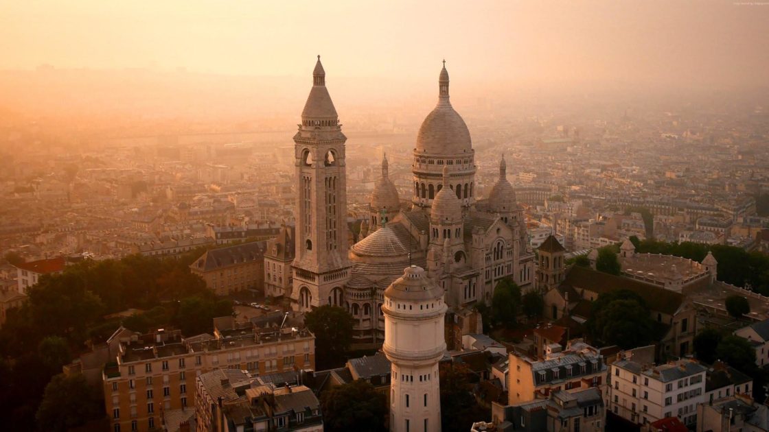 wallpaper et fond d'écran Sacré Coeur Paris France paysage pays monument voyage travel tourisme tourist photo photographie photography