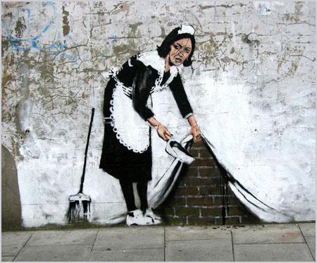 image artiste picture art artist street art Banksy graffiti rue mur illustration illustrateur création oeuvre oeuvre d'art art urbain célébrité homme man