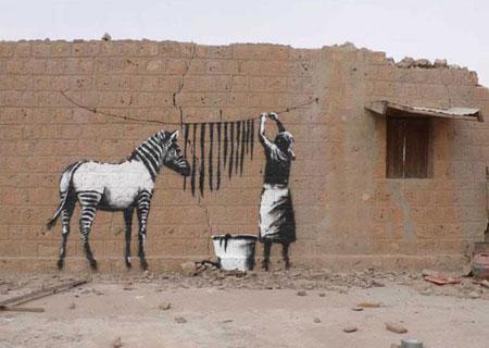 image artiste picture art artist street art Banksy graffiti rue mur illustration illustrateur création oeuvre oeuvre d'art art urbain célébrité homme man