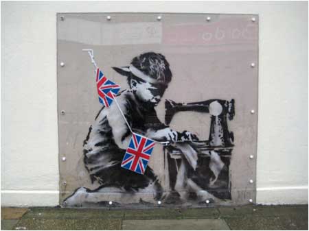 image artiste picture art artist street art Banksy graffiti rue mur illustration illustrateur création oeuvre oeuvre d'art art urbain célébrité homme man