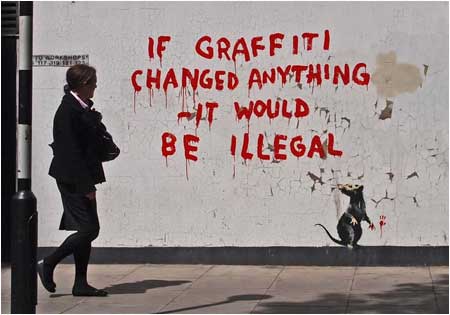 image artiste picture art artist street art Banksy graffiti rue mur illustration illustrateur création oeuvre oeuvre d'art art urbain célébrité homme man