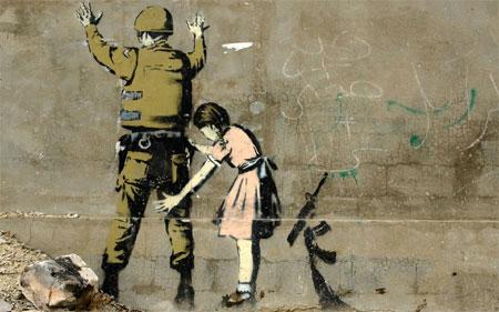 image artiste picture art artist street art Banksy graffiti rue mur illustration illustrateur création oeuvre oeuvre d'art art urbain célébrité homme man