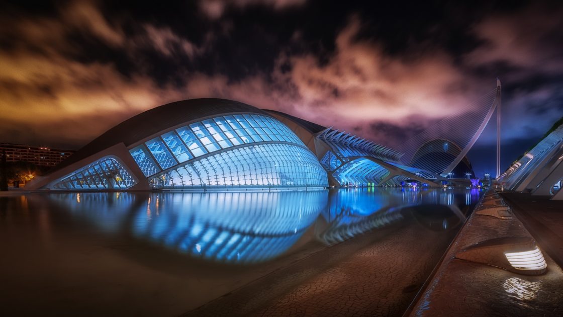 wallpaper et fond d'écran Cité des Arts & Sciences Espagne Spain ville city paysage monument beau beautiful voyage travel tourisme tourist photo photographie