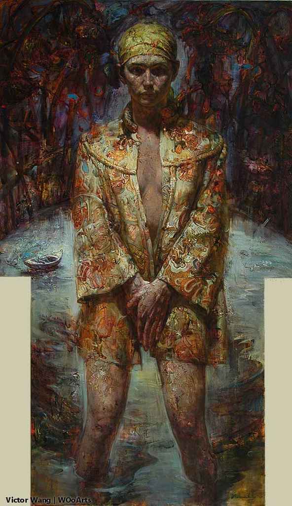 image artiste art artist peintre peinture painting portrait huile talent toile tableau oeuvre d'art Victor Wang illustration création pinceau