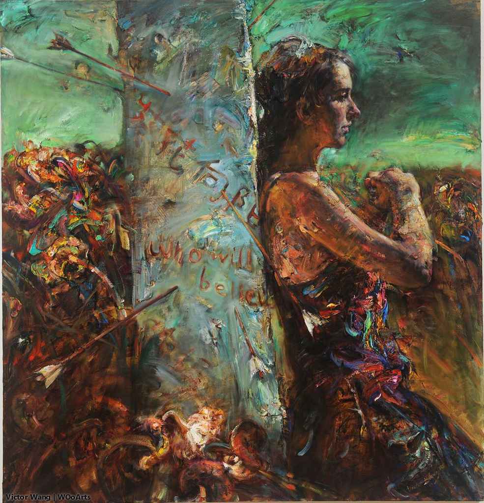 image artiste art artist peintre peinture painting portrait huile talent toile tableau oeuvre d'art Victor Wang illustration création pinceau