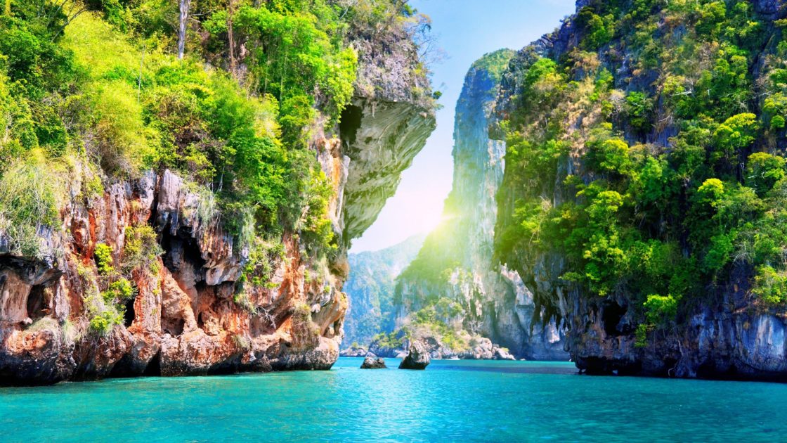 wallpaper et fond d'écran nature paysage Thaïlande Thailand Asie Asiatique rocher mer pays beau beautiful voyage travel tourisme tourist photo photographie photography