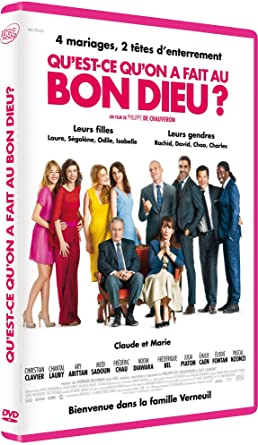 image pochette affiche film cinéma movie acteur comédie française drôle comique DVD Blu-ray filmographie cinématographique qu'est ce qu'on a fait au bon dieu