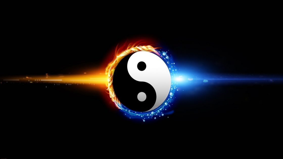 wallpaper et fond d'écran art graphique Yin Yang graphic couleurs colors numérique digital image picture photo photographie photography