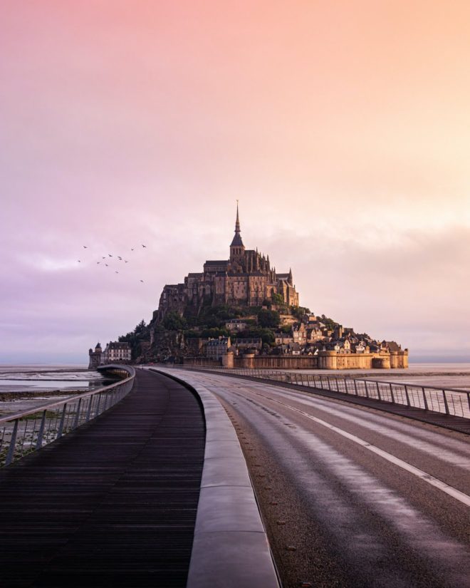 wallpaper et fond d'écran Mont Saint-Michel France nature monument patrimoine français Unesco paysage landscape mer sea voyage travel tourisme tourist photo photography
