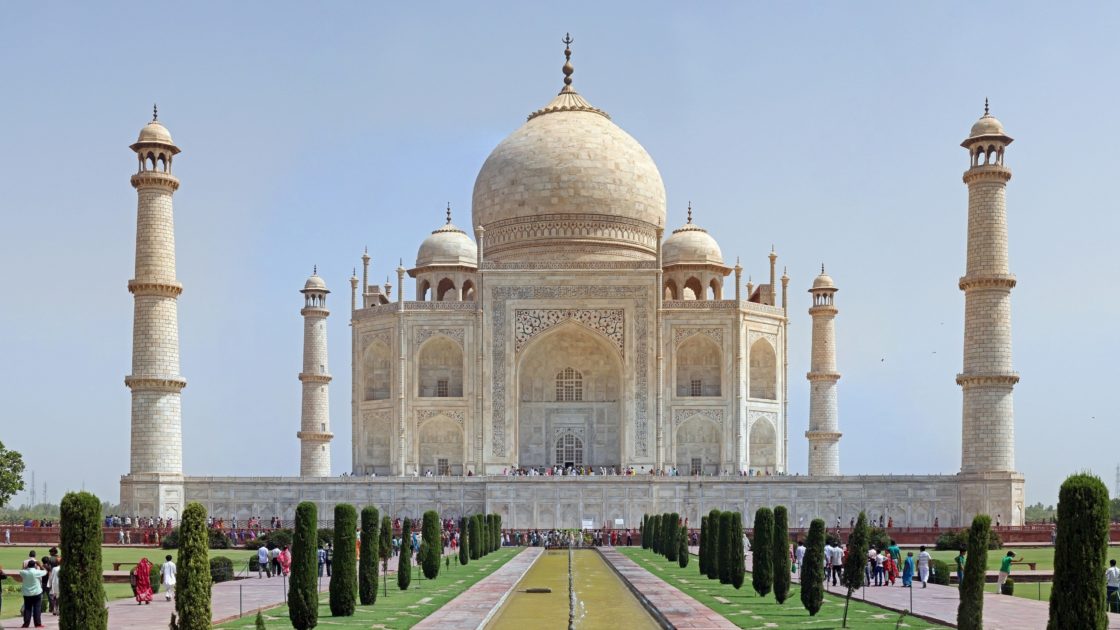 wallpaper et fond d'écran Taj Mahal Inde India monument paysage pays ville city nature beau beautiful voyage travel tourist tourisme photo photographie photography