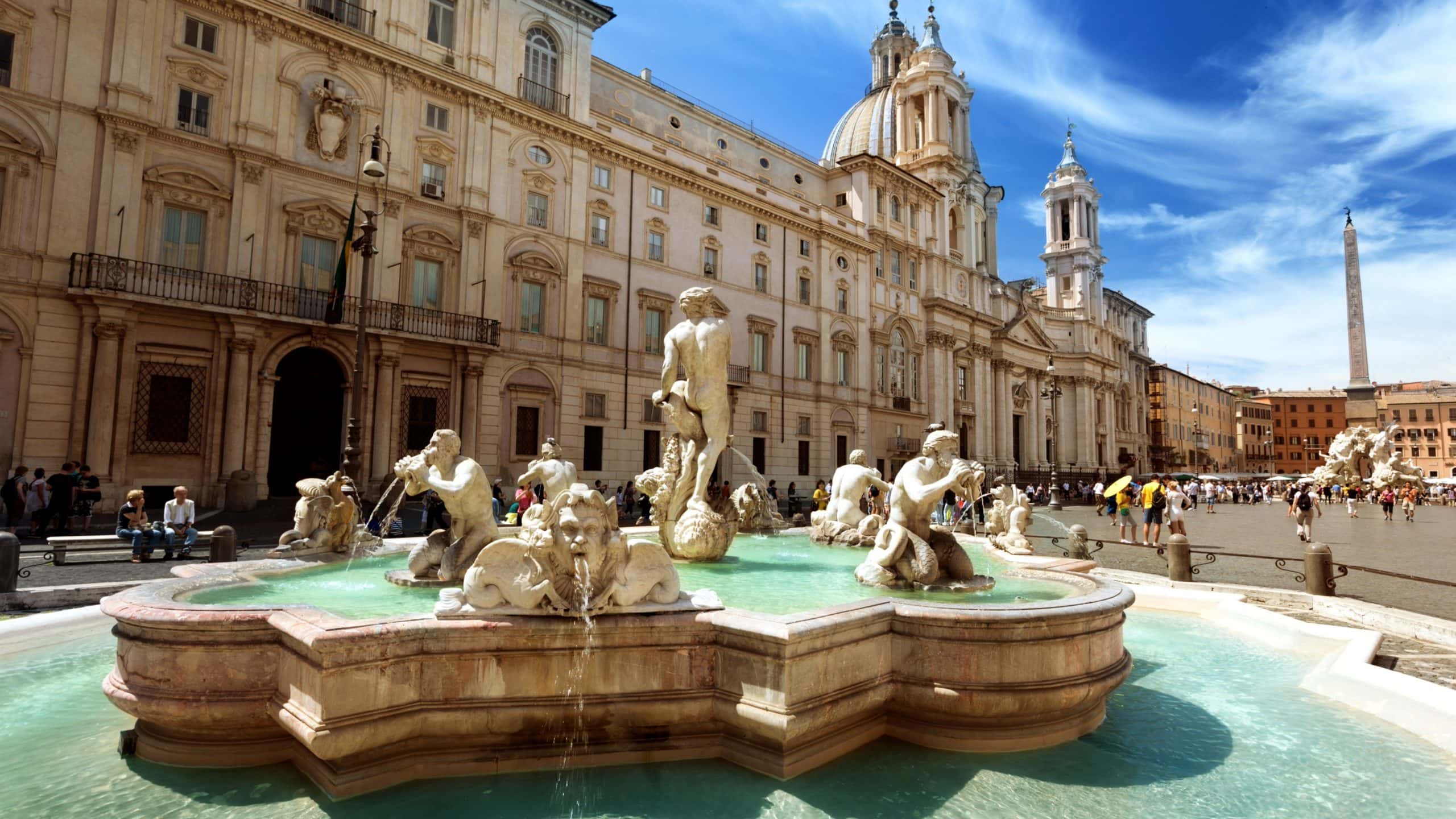 wallpaper et fond d'écran Fontaine de Trevi Italie Italy ville city monument paysage pays nature beau beautiful voyage travel tourisme tourist photo photographie photography