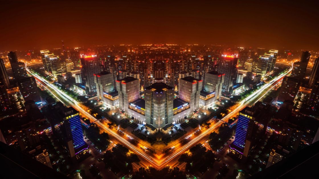 wallpaper et fond d'écran Pékin Chine China ville city paysage pays country nuit Asie Asiatique Chinois voyage travel tourisme tourist photo photographie photography