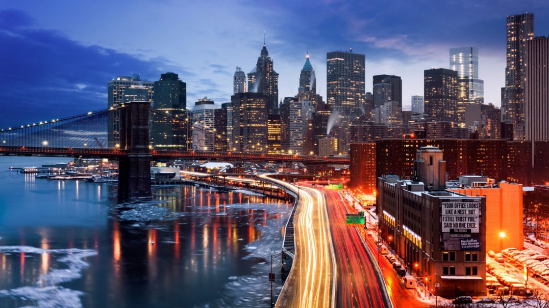 wallpaper et fond d'écran pont Brooklyn Manhattan New York Bridge pays paysage ville city monument Amérique Etats-Unis voyage travel tourisme tourist photo photographie photography