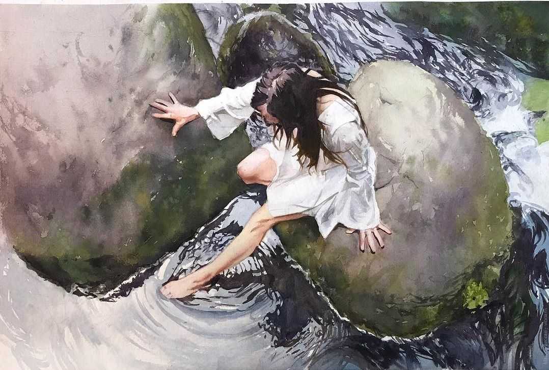 image picture artwork art artiste artist femme woman painting peintre peinture illustration illustrateur toile tableau aquarelle huile magnifique création oeuvre d'art oeuvre Marcos Beccari