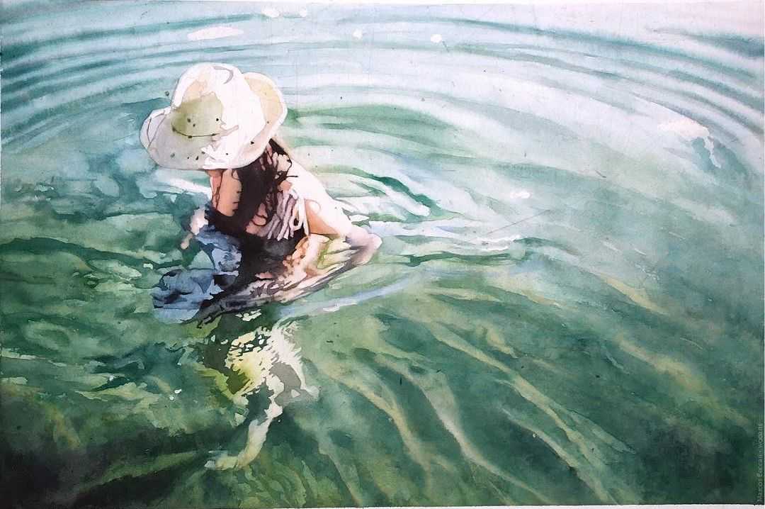 image picture artwork art artiste artist femme woman painting peintre peinture illustration illustrateur toile tableau aquarelle huile magnifique création oeuvre d'art oeuvre Marcos Beccari