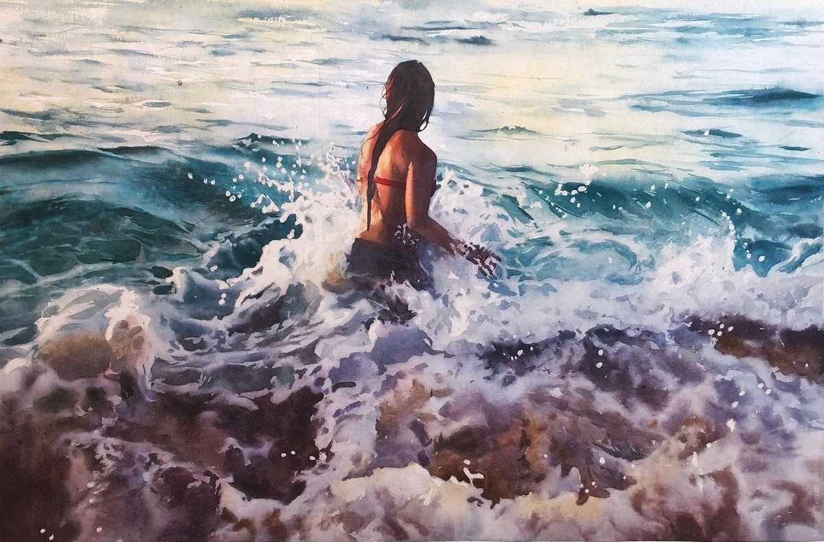 image picture artwork art artiste artist femme woman painting peintre peinture illustration illustrateur toile tableau aquarelle huile magnifique création oeuvre d'art oeuvre Marcos Beccari