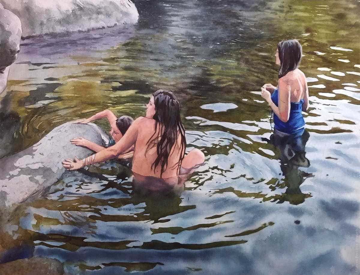 image picture artwork art artiste artist femme woman painting peintre peinture illustration illustrateur toile tableau aquarelle huile magnifique création oeuvre d'art oeuvre Marcos Beccari