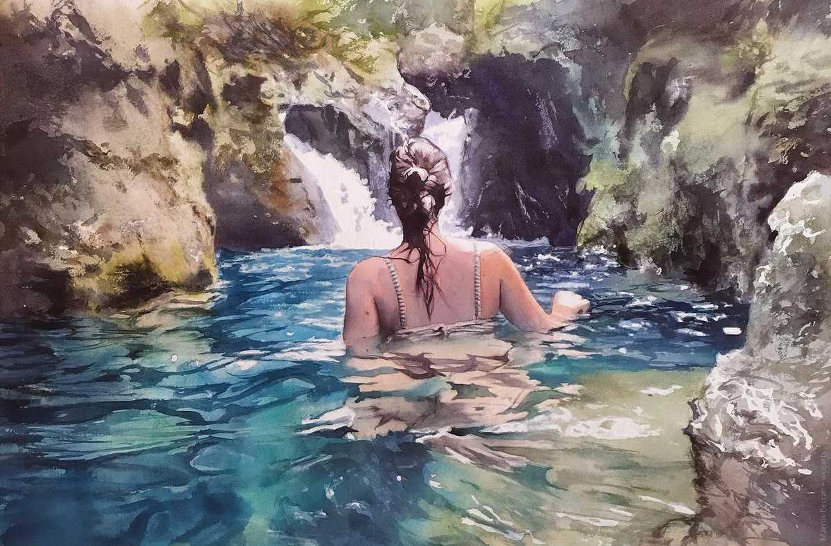 image picture artwork art artiste artist femme woman painting peintre peinture illustration illustrateur toile tableau aquarelle huile magnifique création oeuvre d'art oeuvre Marcos Beccari