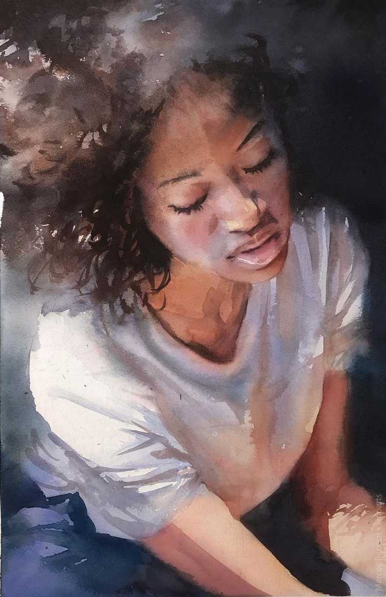 image picture artwork art artiste artist femme woman painting peintre peinture illustration illustrateur toile tableau aquarelle huile magnifique création oeuvre d'art oeuvre Marcos Beccari