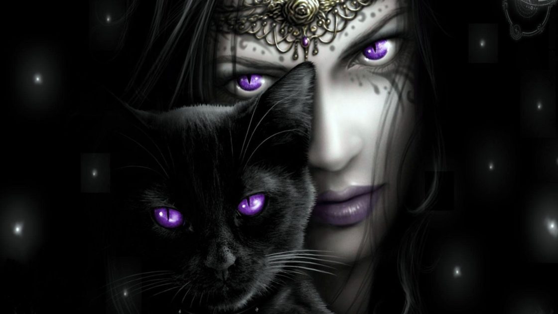 wallpaper et fond d'écran fantaisie fantasy art digital numérique art graphique graphic femme chat cat woman image picture photo photographie fantastique yeux eyes