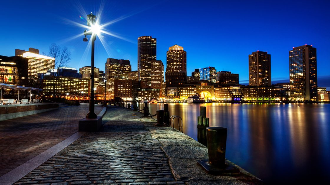 wallpaper et fond d'écran Boston ville city paysage nuit night Amérique America Etats-Unis beau beautiful voyage travel tourisme tourist photo photographie photography