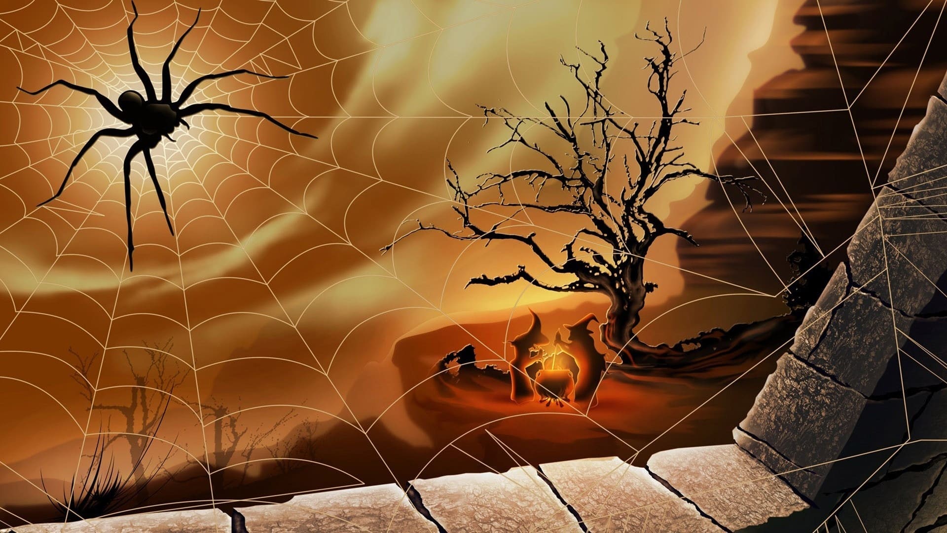 wallpaper et fond d'écran humeur Halloween citrouille fête célébration peur horreur vampire image picture mood photo photographie