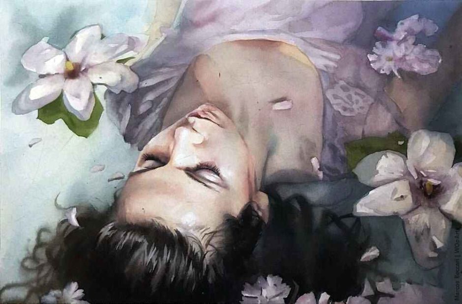 image picture artwork art artiste artist femme woman painting peintre peinture illustration illustrateur toile tableau aquarelle huile magnifique création oeuvre d'art oeuvre Marcos Beccari