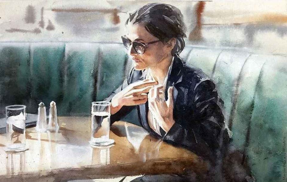 image picture artwork art artiste artist femme woman painting peintre peinture illustration illustrateur toile tableau aquarelle huile magnifique création oeuvre d'art oeuvre Marcos Beccari