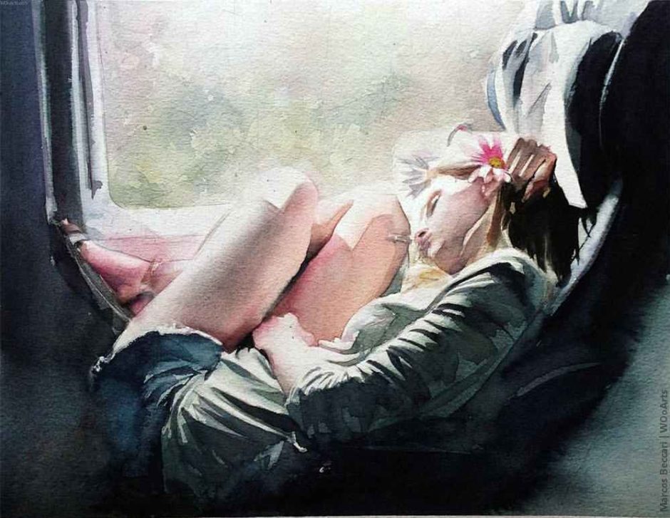 image picture artwork art artiste artist femme woman painting peintre peinture illustration illustrateur toile tableau aquarelle huile magnifique création oeuvre d'art oeuvre Marcos Beccari