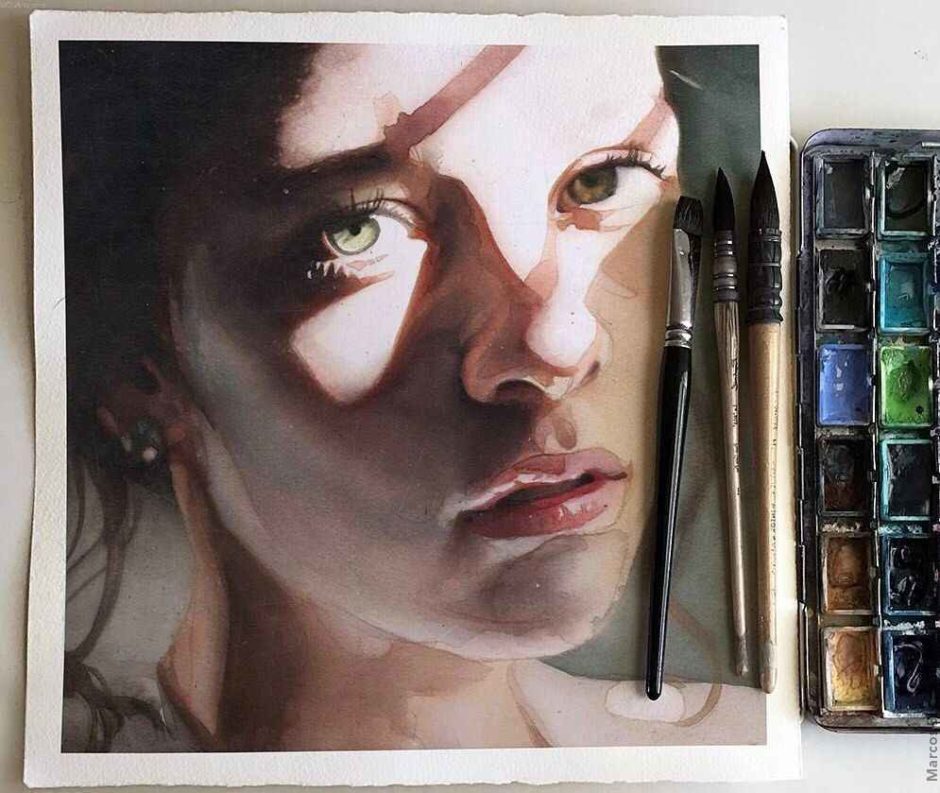 image picture artwork art artiste artist femme woman painting peintre peinture illustration illustrateur toile tableau aquarelle huile magnifique création oeuvre d'art oeuvre Marcos Beccari