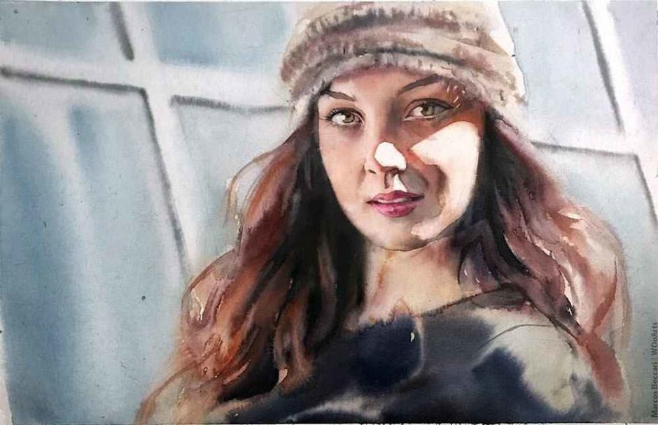 image picture artwork art artiste artist femme woman painting peintre peinture illustration illustrateur toile tableau aquarelle huile magnifique création oeuvre d'art oeuvre Marcos Beccari