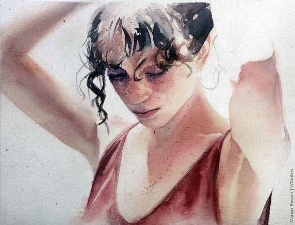 image picture artwork art artiste artist femme woman painting peintre peinture illustration illustrateur toile tableau aquarelle huile magnifique création oeuvre d'art oeuvre Marcos Beccari