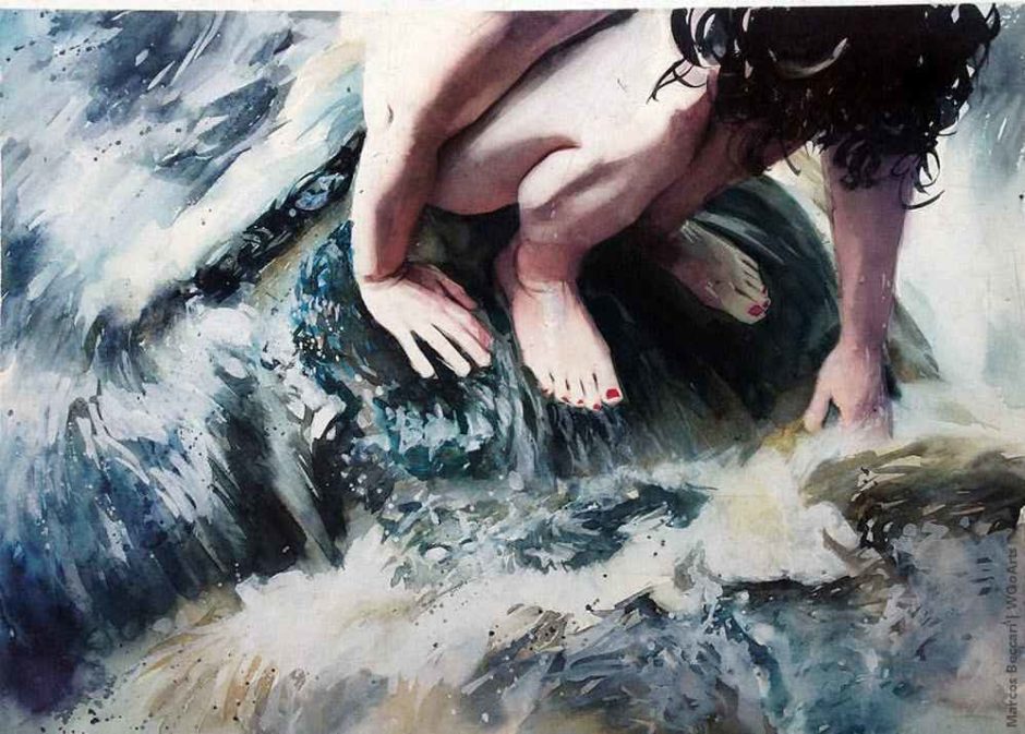 image picture artwork art artiste artist femme woman painting peintre peinture illustration illustrateur toile tableau aquarelle huile magnifique création oeuvre d'art oeuvre Marcos Beccari