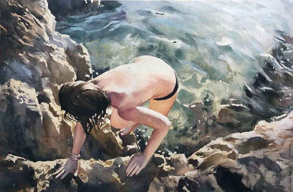 image picture artwork art artiste artist femme woman painting peintre peinture illustration illustrateur toile tableau aquarelle huile magnifique création oeuvre d'art oeuvre Marcos Beccari