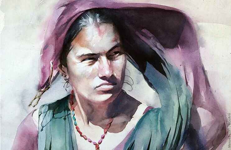 image picture artwork art artiste artist femme woman painting peintre peinture illustration illustrateur toile tableau aquarelle huile magnifique création oeuvre d'art oeuvre Marcos Beccari