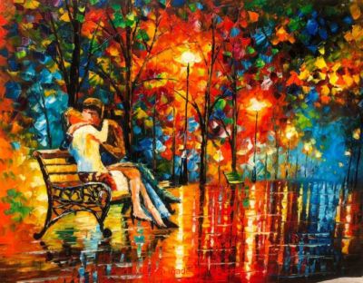 image picture painting peinture artiste paysage couleurs art Artist pinceaux Leonid Afremov nature oeuvre toile tableau magnifique oeuvre d'art