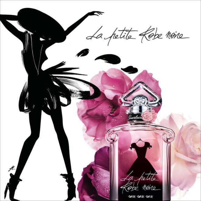 photo image picture parfum perfume fragrance effluve senteur parfumerie coup de coeur Guerlain femme woman La petite robe noire sélection luxe hommage marque Française France parisienne photographie élégance