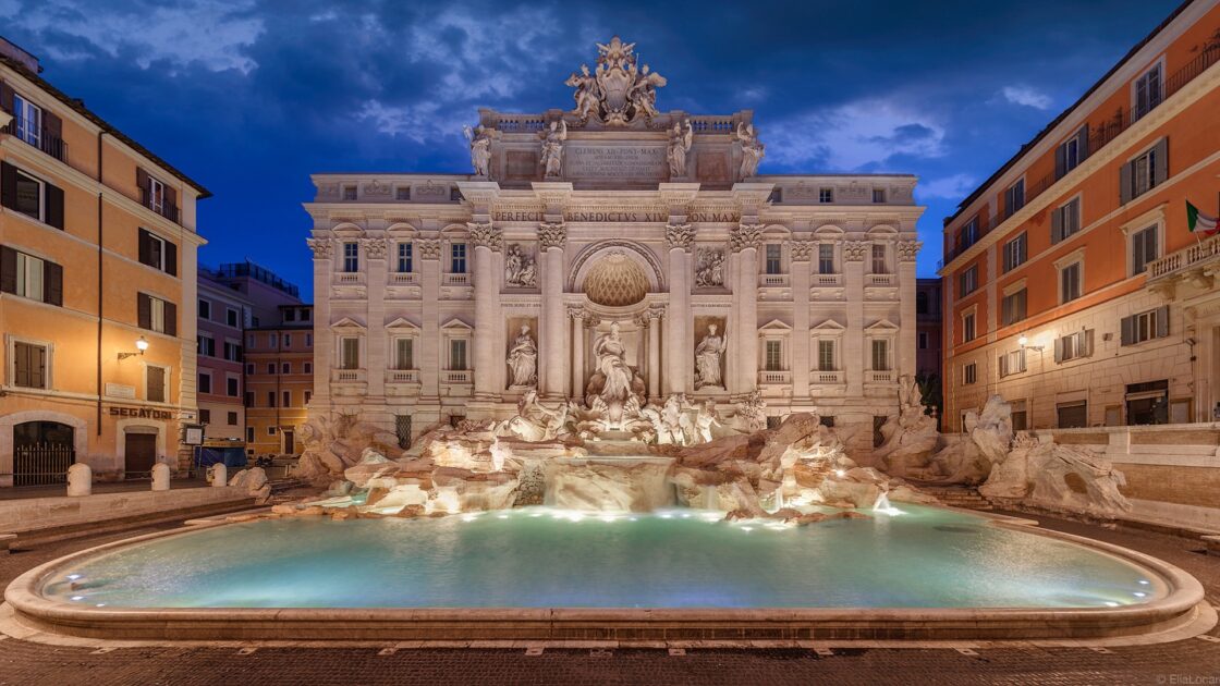 wallppaper et fond écran ville city Fontaine de Trevi Italie Italy Rome paysage nature fountain beau beautiful voyage travel europe tourisme tourist photo photographie photography