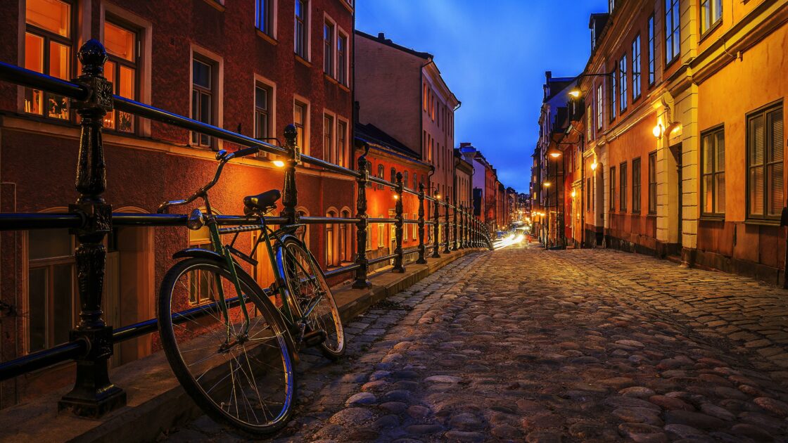 wallpaper fond écran ville city Stockholm Suède Sweden Street rue vélo bicycle pays country paysage voyage travel tourisme tourist beau beautiful picture photo photographie photography